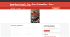 Desktop Screenshot of antalyakoltuk.com